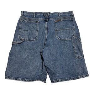 Schmidt Workwear 100% Cotton Medium Wash Carpenter Jean Shorts Men's 38 (Fit 37)